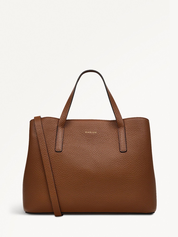 Radley Medium Dukes Place Icon Zip Top Grab Brown Bag - Image 1 of 4 Radley Medium Dukes Place Icon Zip Top Grab Brown Bag - Image 1 of 4