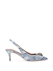Kurt Geiger London Belgravia Eagle Sling Back Shoes - Image 1 of 5