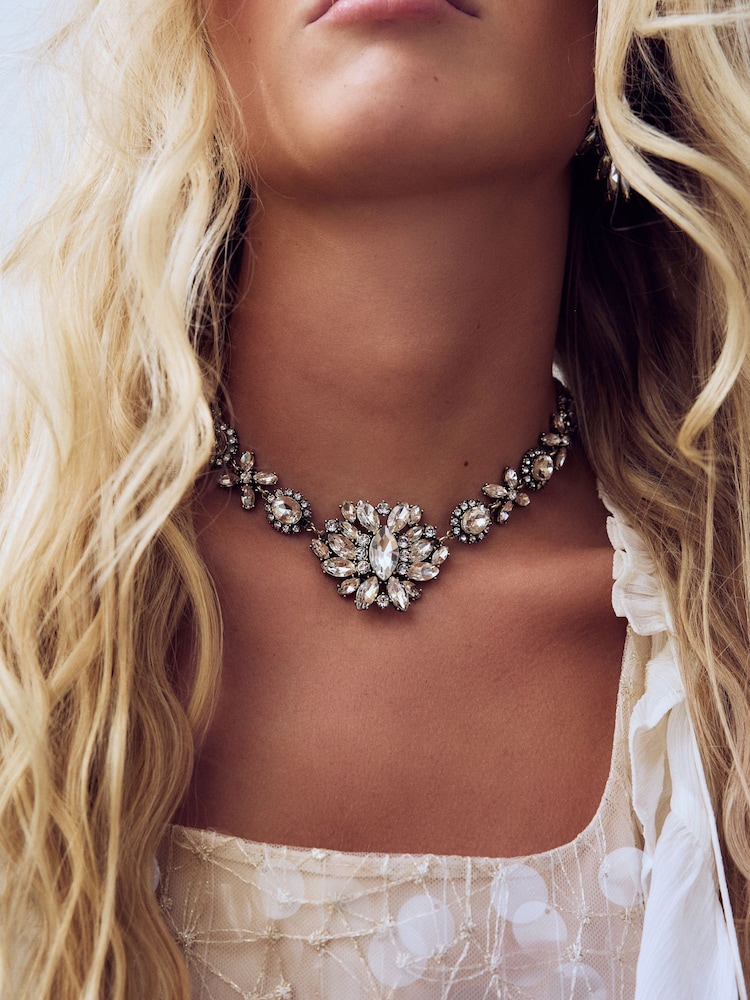 Goldfarben - Sparkle Statement Necklace - Bild 3 von 3 Goldfarben - Sparkle Statement Necklace - Bild 3 von 3