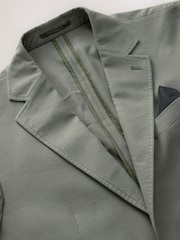 Green Slim Fit TENCEL™ Suit Jacket - Image 7 of 10