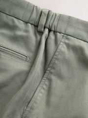 Green Slim Fit TENCEL™ Suit Trousers - Image 10 of 11