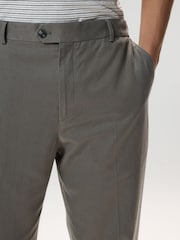 Green Slim Fit TENCEL™ Suit Trousers - Image 4 of 11