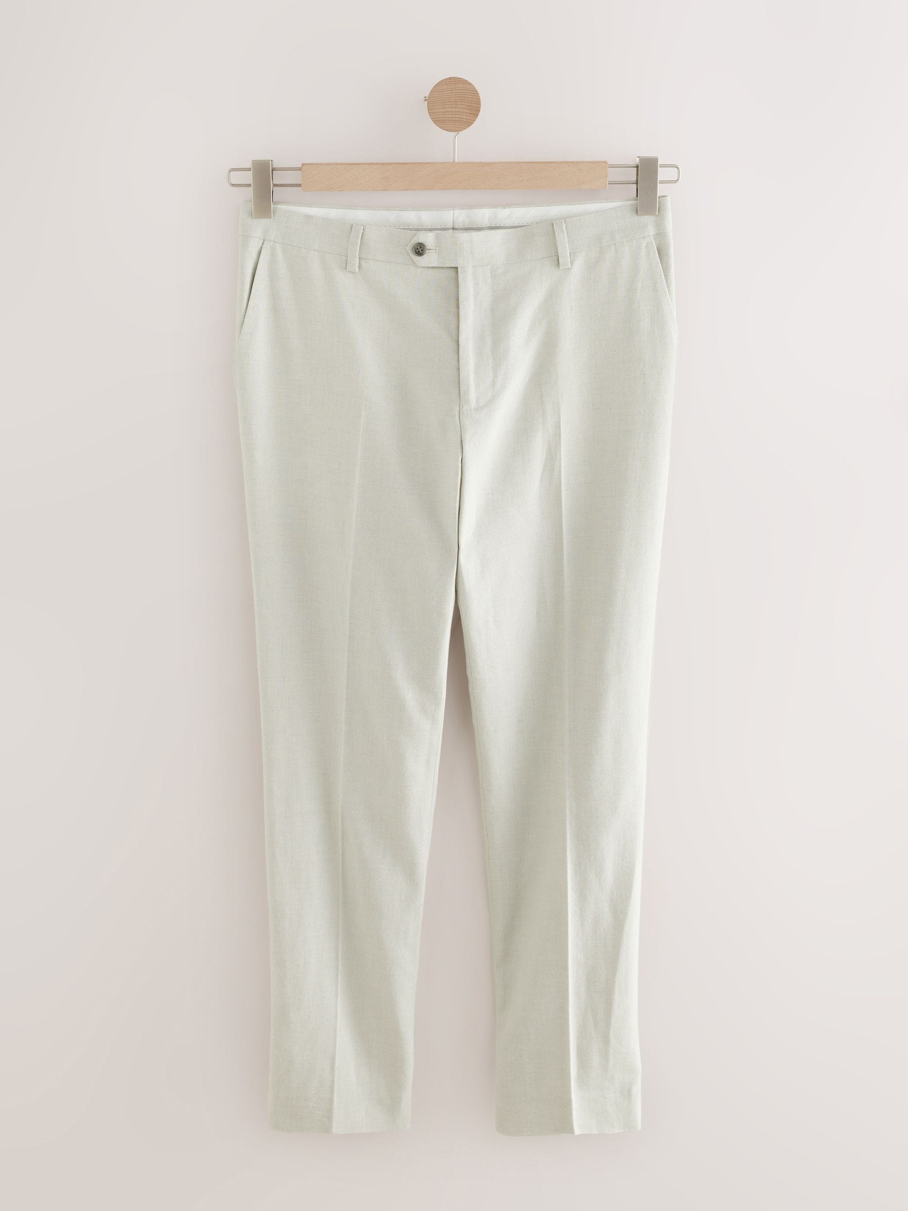 セットアップ Tagliatore Ecru Linen Tailored Suit With Wide-Leg Trousers Tagliatore Ecru Linen Tailored Suit With Wide-Leg Trousers