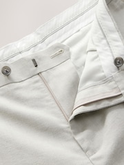Ecru Tailored Fit Linen Texture Suit Trousers - Image 8 of 11