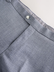 Blue Tailored Fit Texture Suit Trousers - Image 7 of 11