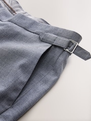 Blue Tailored Fit Texture Suit Trousers - Image 9 of 11