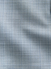 Light Blue Double Breasted Check Suit Jacket - Image 9 of 10