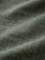 Green Slim Fit Nova Fides Italian Linen Blend Fabric Suit Jacket - Image 9 of 11