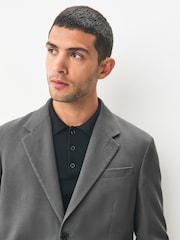 Серый - Relaxed Fit Lyocell Suit Jacket - Изображение 5 из 10