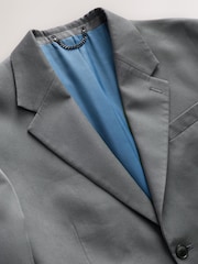 Серый - Relaxed Fit Lyocell Suit Jacket - Изображение 7 из 10