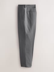 Grey Relaxed Fit Suit Lyocell Suit Trousers - Image 6 of 9