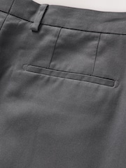 Grey Relaxed Fit Suit Lyocell Suit Trousers - Image 8 of 9