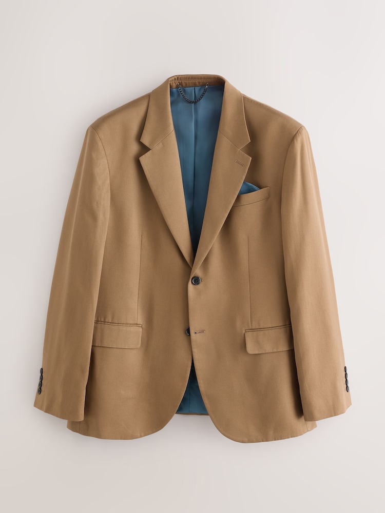 Нейтральный - Relaxed Fit Lyocell Suit Jacket - Изображение 1 из 5