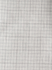 Gris - Linen Blend Check Tailored Suit Trousers - Imagen 3 de 7