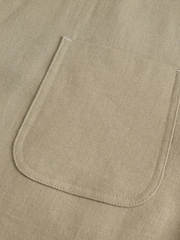Green Relaxed Fit Linen Blend Suit Jacket - Image 10 of 10