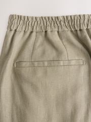 Verde - Relaxed Fit Linen Suit Trousers - Imagen 10 de 10