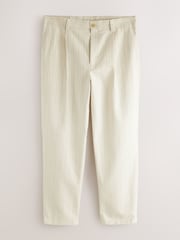 Neutro - Relaxed Fit Textured Stripe Suit Trousers - Imagem 5 de 9