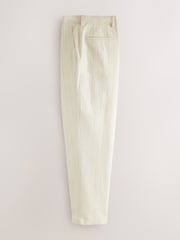 Neutro - Relaxed Fit Textured Stripe Suit Trousers - Imagem 6 de 9