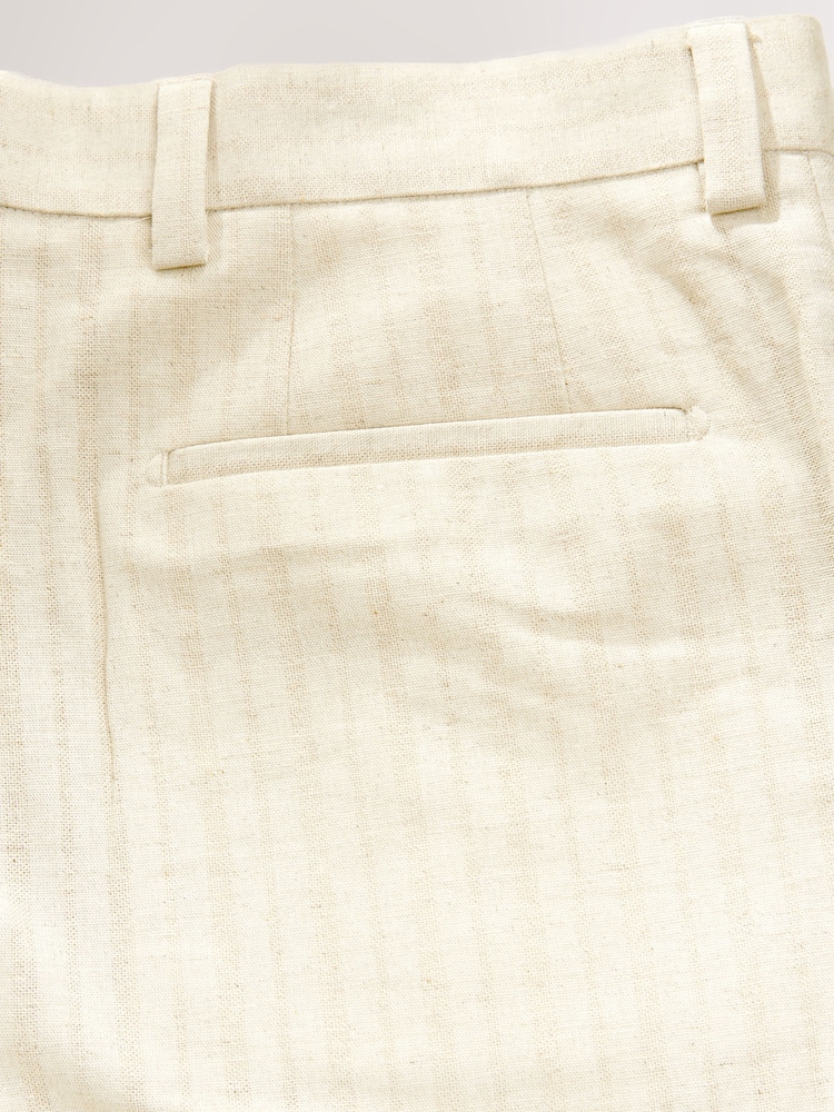Neutro - Relaxed Fit Textured Stripe Suit Trousers - Imagem 9 de 9