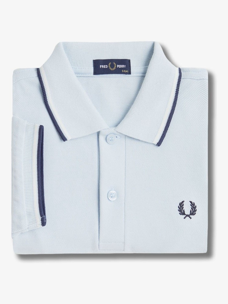 Детская рубашка поло с контрастной отделкой Fred Perry - Изображение 3 из 3