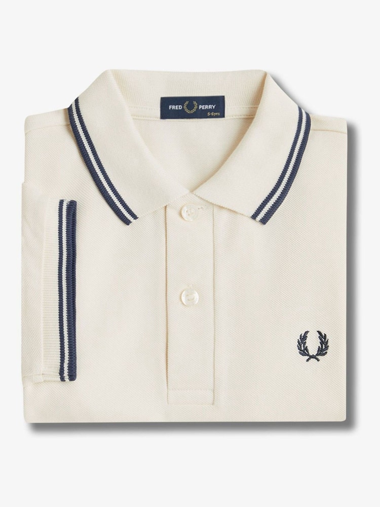 Детская рубашка поло с контрастной отделкой Fred Perry - Изображение 3 из 3