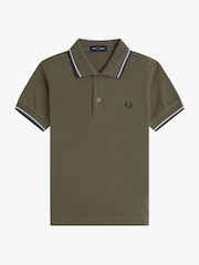 Детская рубашка поло с контрастной отделкой Fred Perry - Изображение 1 из 3