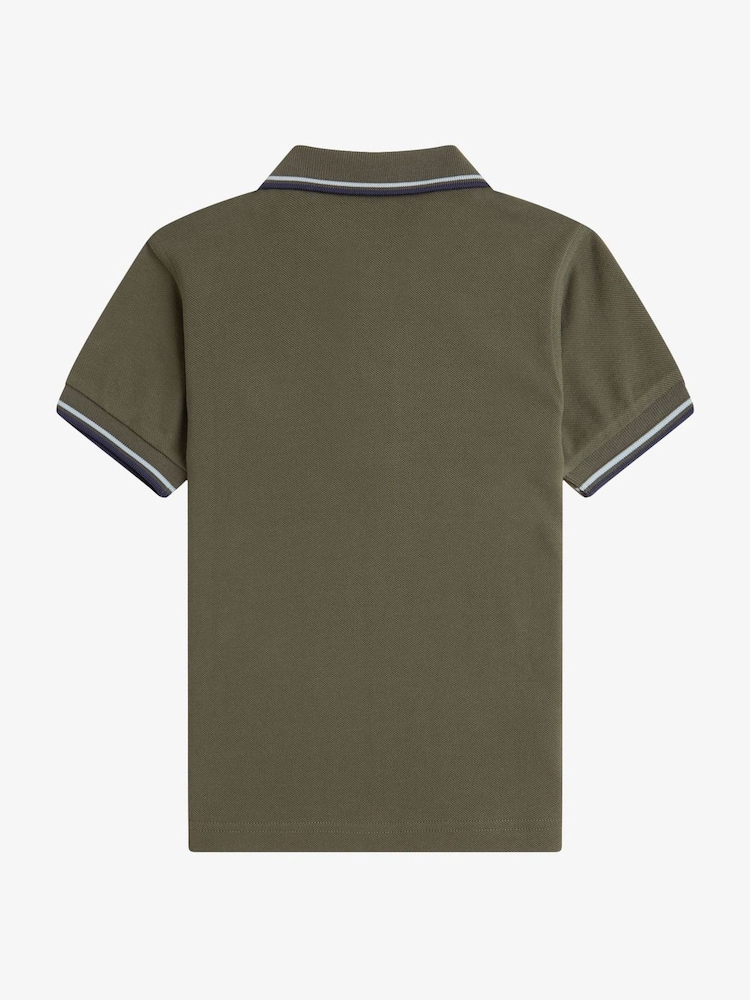 Детская рубашка поло с контрастной отделкой Fred Perry - Изображение 2 из 3