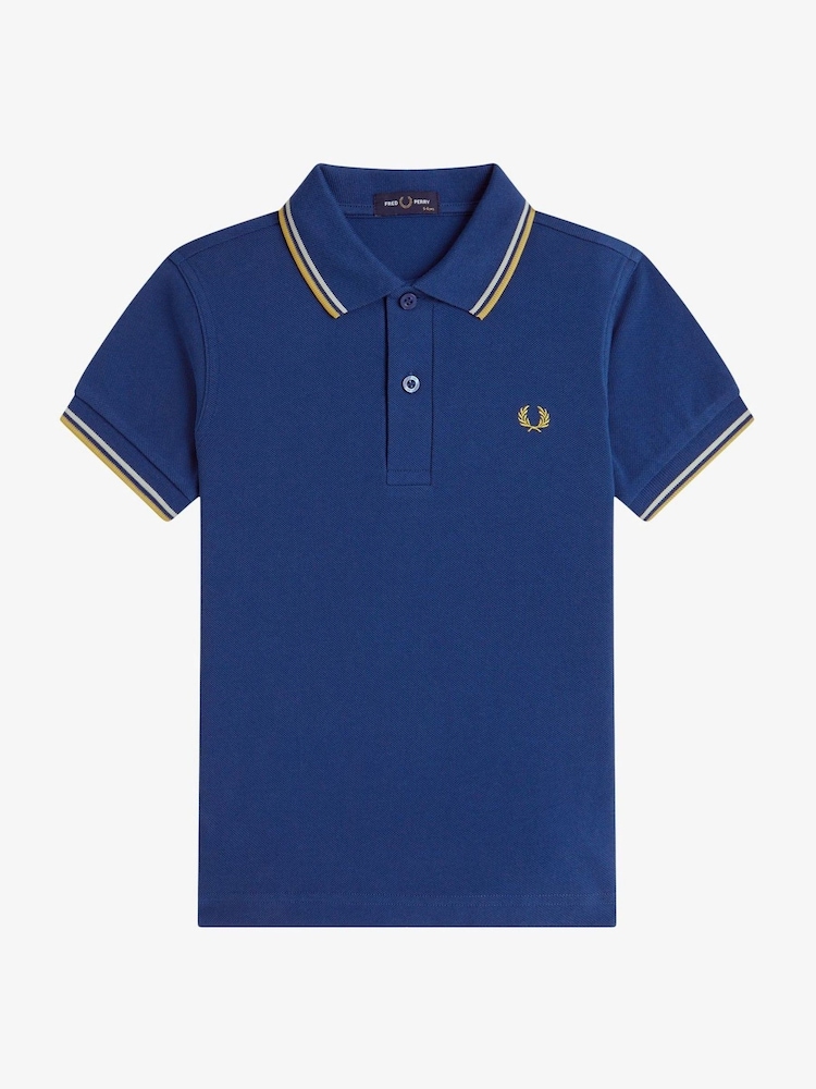Детская рубашка поло с контрастной отделкой Fred Perry - Изображение 1 из 3