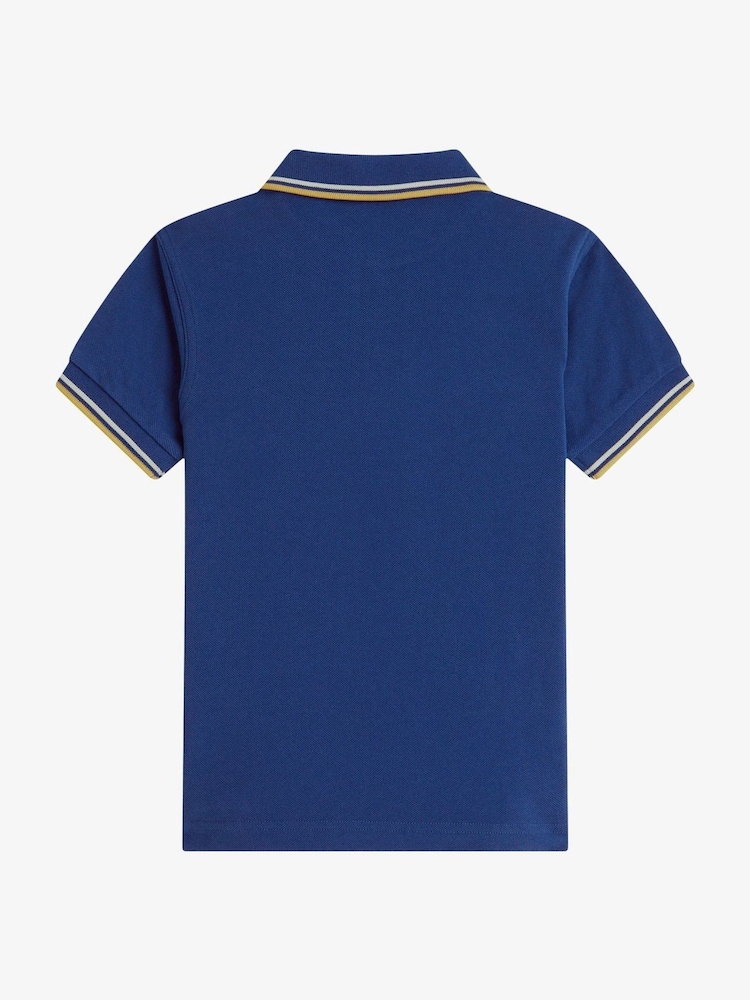 Детская рубашка поло с контрастной отделкой Fred Perry - Изображение 2 из 3