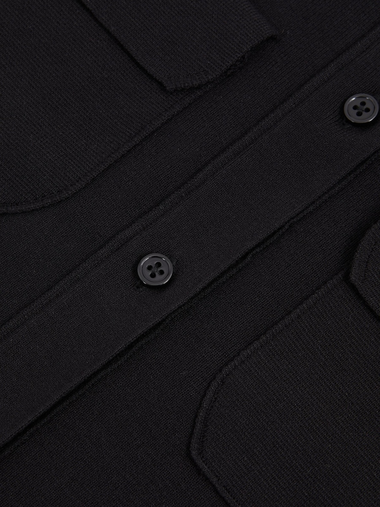 Черный - Поло из трикотажа Reiss Mimo - Image 5 of 5