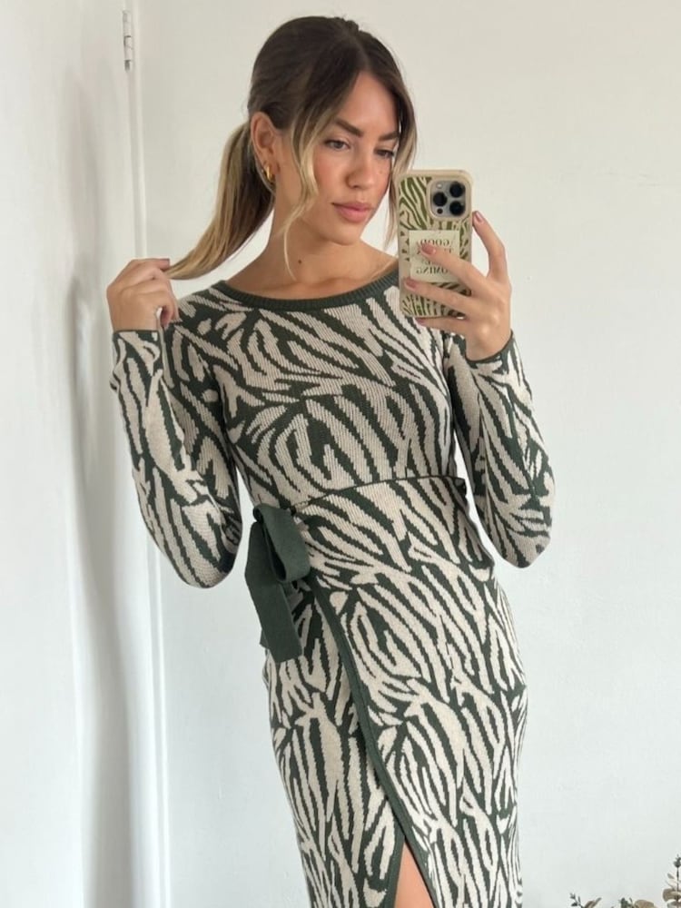 Style Cheat Renee жаккардовые платья мидакси - Изображение 2 из 4