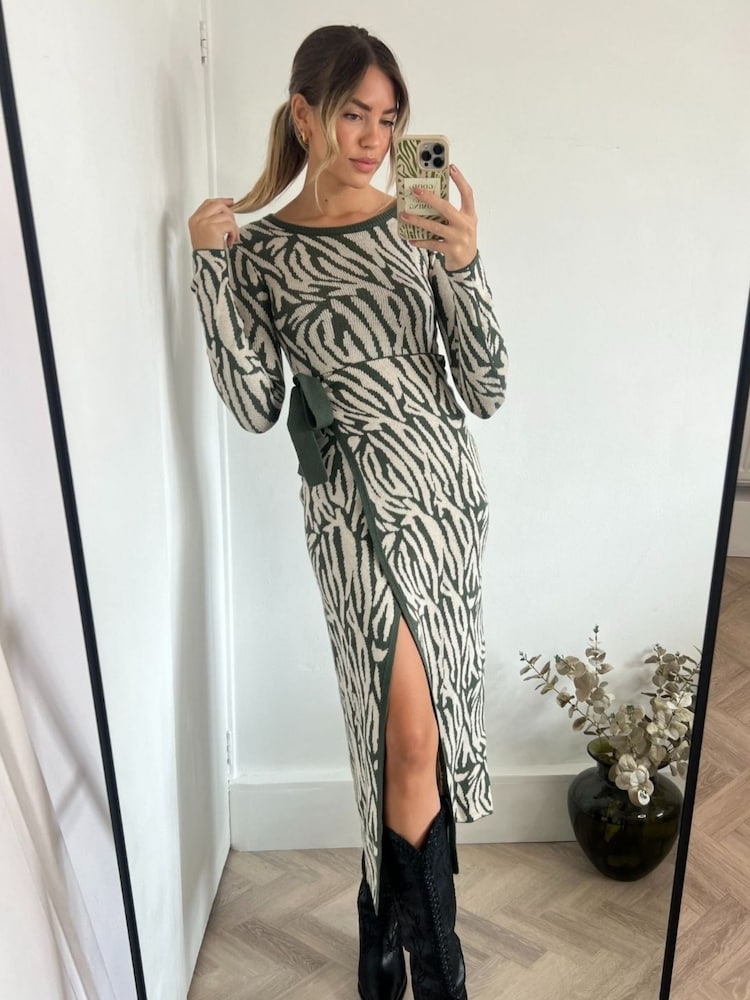 Style Cheat Renee жаккардовые платья мидакси - Изображение 4 из 4