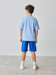 Baker by Ted Baker Oversized 100% Cotton T-Shirt And Shorts Set - Image 4 of 13
