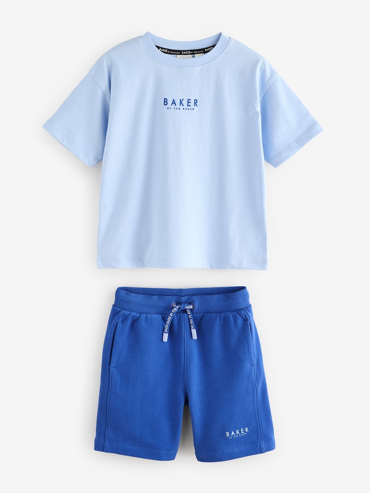 Baker by Ted Baker Oversized 100% Cotton T-Shirt And Shorts Set - Image 8 of 13