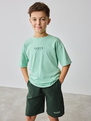 Baker by Ted Baker Oversized 100% Cotton T-Shirt And Shorts Set - Image 1 of 11