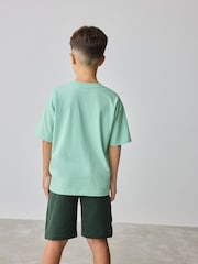 Baker by Ted Baker Oversized 100% Cotton T-Shirt And Shorts Set - Image 3 of 11