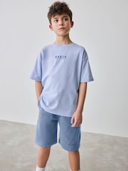 Baker by Ted Baker Oversized 100% Cotton T-Shirt And Shorts Set - Image 2 of 13