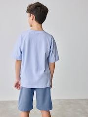Baker by Ted Baker Oversized 100% Cotton T-Shirt And Shorts Set - Image 3 of 13
