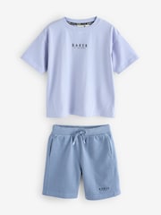 Baker by Ted Baker Oversized 100% Cotton T-Shirt And Shorts Set - Image 8 of 13