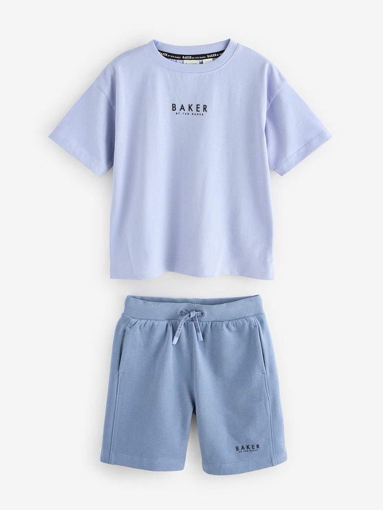 Baker by Ted Baker Oversized 100% Cotton T-Shirt And Shorts Set - Image 8 of 13