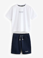 Baker by Ted Baker Oversized 100% Cotton T-Shirt And Shorts Set - Image 6 of 11