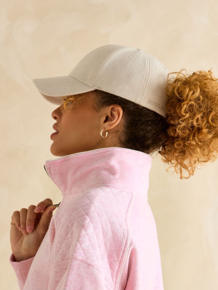 Joules Daley Oatmeal Herringbone Cap - Image 2 of 5