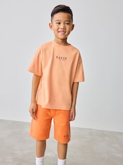 Baker by Ted Baker Oversized 100% Cotton T-Shirt And Shorts Set - Image 1 of 13