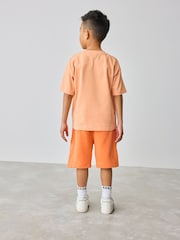 Baker by Ted Baker Oversized 100% Cotton T-Shirt And Shorts Set - Image 2 of 13