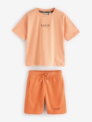Baker by Ted Baker Oversized 100% Cotton T-Shirt And Shorts Set - Image 8 of 13