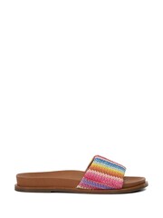 Dune London Natural Lilas Woven Footbed Smart Sandals - Image 3 of 6