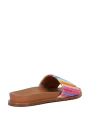 Dune London Natural Lilas Woven Footbed Smart Sandals - Image 4 of 6