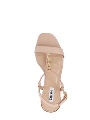 Dune London Pink Justify Chain Detail Block Heel Sandals - Image 5 of 6