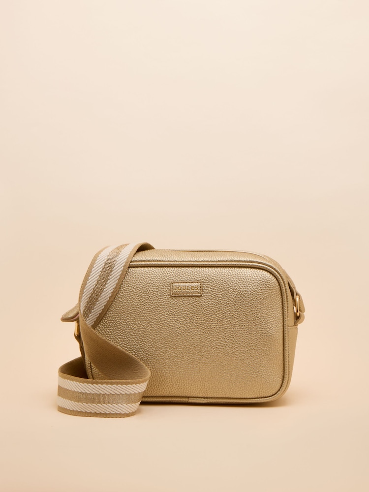 Joules Trent Gold Cross Body Bag - Image 1 of 7