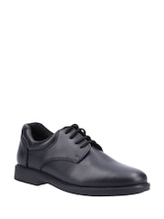 Hush Puppies Black Tim Junior School Shoes - Image 2 of 5
